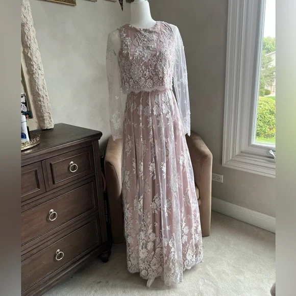 Eliza J | Dresses | Eliza J Formal Maxi Dress Long Sleeve Size | Poshmark
